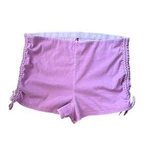 Purple Drawstring Shorts Adjustable
